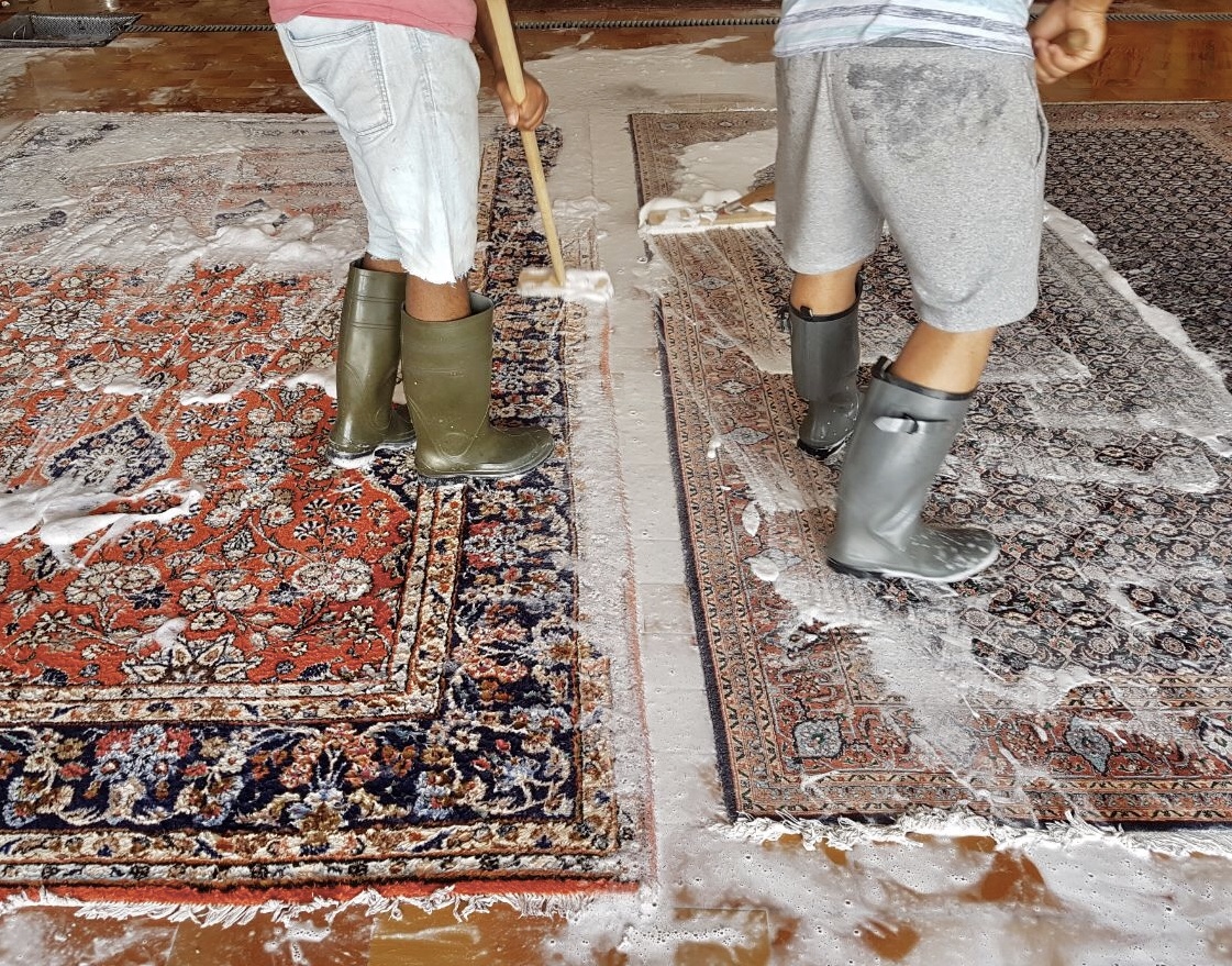 Traditionelle Teppichreinigung